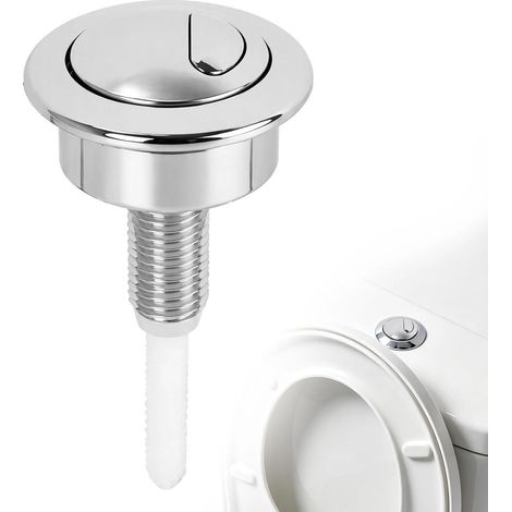 Bouton Poussoir Double Chasse d'Eau WC, Bouton Poussoir WC Universel (1/5)