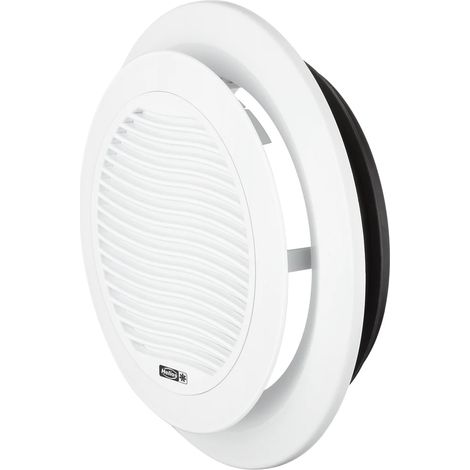 Helios ZAV 125 Válvula de impulsión y extracción DN 125 instalación en pared/techo rejilla frontal con cierre, 03080