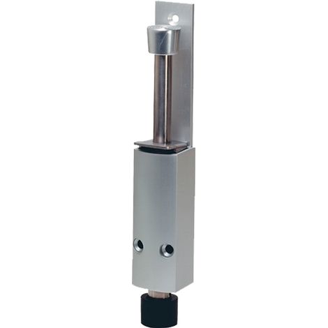 KWS Arrêt-porte 1226.02 aluminium laqué argent course 120mm montage porte - 1226.02 (1/3)