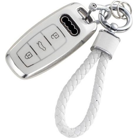 Housse de clé de voiture avec porte-clés Audi D (1/5)
