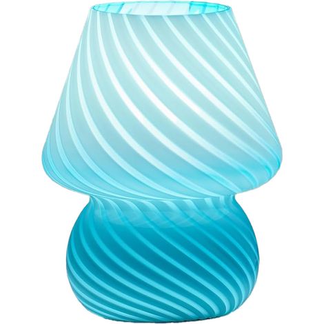 Lampada da notte in vetro striato stile Murano con lampadina LED One Wish. (1/5)