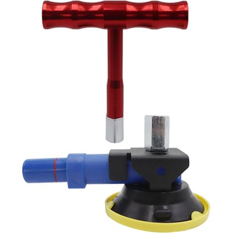 Débosseleur de carrosserie Outil portable et puissant à ventouse et poignée en T Kit de débosselage Pour portières de voiture, carrosseries de bateaux, garage, maison, atelier, réfrigérateur (1/5)