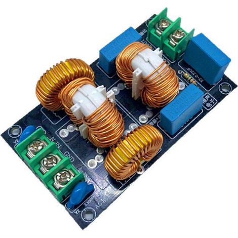 EMI-Netzfilter, Filterplatine, Audioverstärker, Netzteil, Hochstrom-Gleichtaktfilter, HiFi-Audio (1/5)