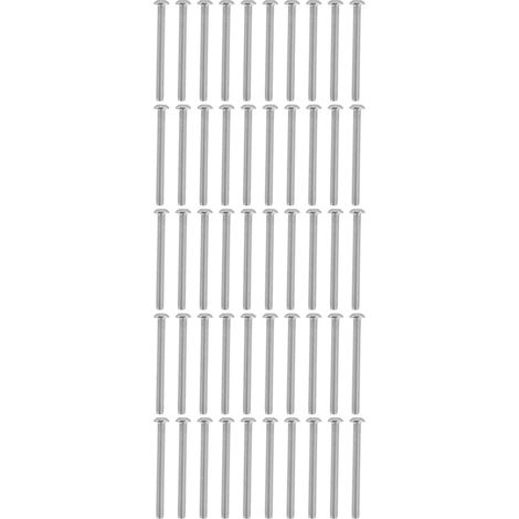 50 Vis à tête cylindrique creuse M4 en acier galvanisé pour instruments électroniques (1/5)