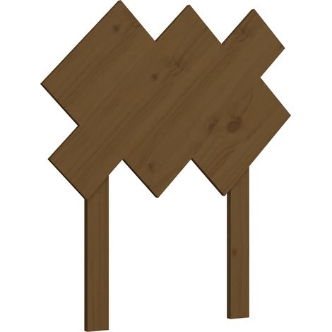 Maison Exclusive - Cabecero de cama madera maciza pino marrón mie (1/5)