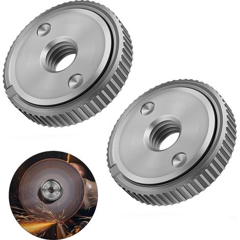 2 Pièces Ecrou de Serrage Rapide Meuleuse SDS Click M14, L'éCrou De Serrage Rapide Convient à Toutes Les Meuleuses Angulaires Avec Filetagem M 14, 125/150/180/230 (1/5)
