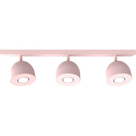 LUMICOM  CAMPANELLA Plafoniera, 3X GU10, max 33W, metallo, rosa, D.12cm (1/2)