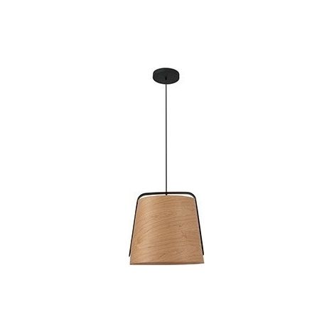 STOOD Colgante negro y madera (1/5)