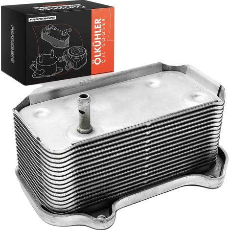 Radiatore olio, in alluminio, 15,5 x 12,3 x 4,5 cm, compatibile con Porsche Boxster 986/987, raffreddamento ad acqua, codice ricambio intercambiabile: 99610702507 (1/5)