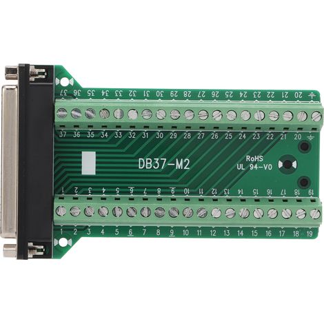 Connecteur DB37 Femelle, Platine de dérivation PCB isolée, Anti-interférence 300V AC, DB37-M2 (1/5)