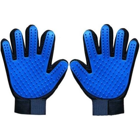 Gant Brossage Chat,Gant Chat Poil Gant de Toilettage en Silicone 4 en 1 pour Chien/Chat, Gant Brosse Chat Chiens, Gant de Toilettage pour Animaux de Compagnie, Brosse Poils Animaux Longs et/ou Courts (1/5)