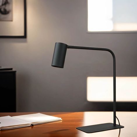 Schreibtischlampe Schwarz GU10 40 cm Metall Modern Tischleuchte