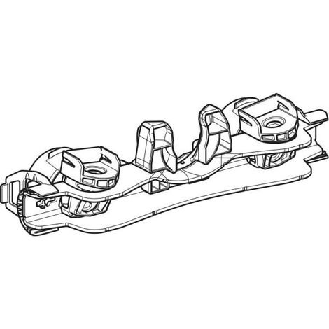 Geberit Montageträger für Wand-WC TurboFlush, Weiß, 246002001