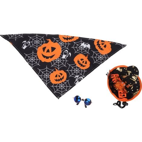 Ensemble de 3 décorations d'Halloween pour animaux de compagnie : costume mignon pour chiens, chats, chiots et chatons. (1/5)