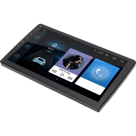 Écran Tactile 10,1 pouces Autoradio Universel avec Caméra AHD, WiFi, Bluetooth, Radio FM, GPS Navigation Android 10.1, 2+16G, Compatible Voiture (1/5)