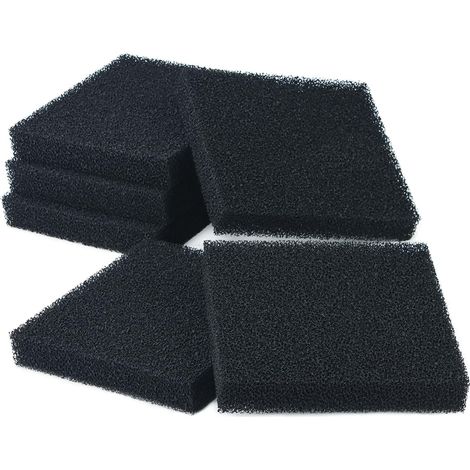 Compatible Carbone Filtres en Mousse Convient pour Bloc Aquarium s'adapte Jumbo/BioFlow 8.0 Filtre (Pack de 6) (1/5)
