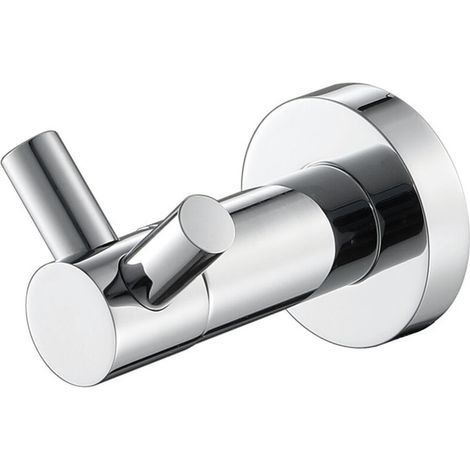 Brass Wall Mounted Robe Hook, Towel Hook, Chrome (1/5)