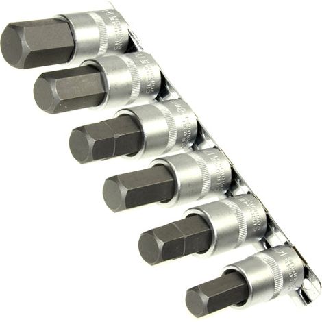 Innensechskant Kraft Stecknüsse 6-teilig 14 bis 22 mm 1/2 Zoll