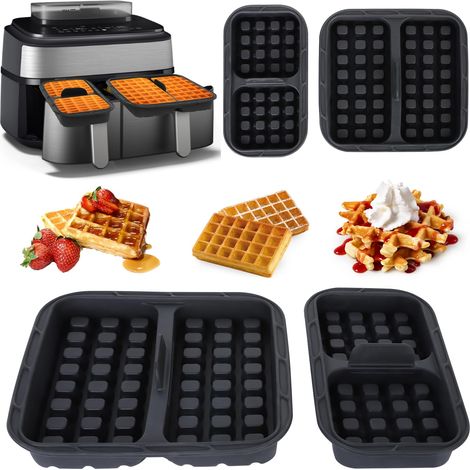 Lot de 2 Moules à Gaufres en Silicone pour Airfryer 3000/5000 (1/5)