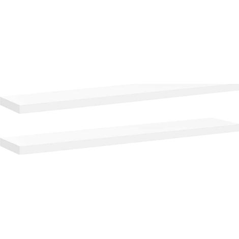 Maison Exclusive - Schweberegale 2 Stk. Weiß 120x23,5x3,8 cm MDF