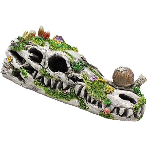 Gartenskulptur Schnecke mit Filigraner Blüte Dekorative