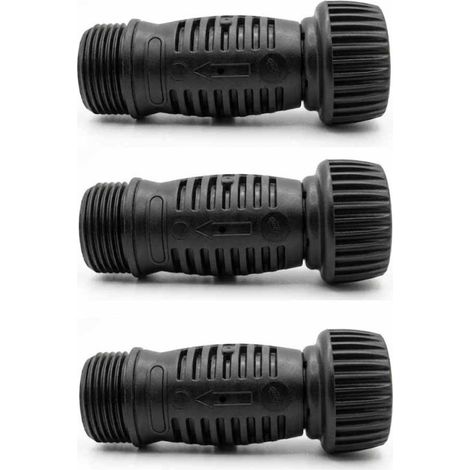 3 Stück Wasser Druckregler 3/4'' Druckminderer für Tropfbewässerung 1 bar 15PSI