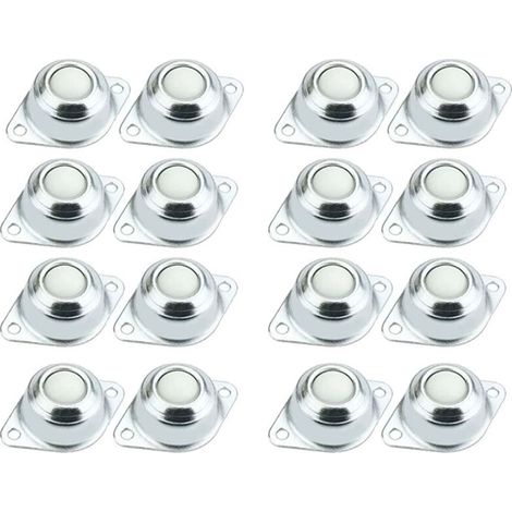 16 Pièces Roulettes à Billes de Transfert, Roulettes de Meubles Universel Boules, Roulettes à Bille pour Dispositif de Transfert, Rotation à 360 Degrés,pour Meubles, mobilier(M5x16mm) (1/4)