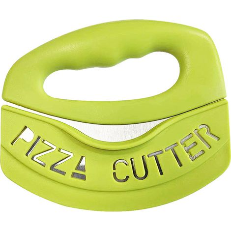 Cortador de pizza Pietuley de acero inoxidable con tapa, cuchillo para pizza, cuchillo pesador, cortador de rodillo para pizza, cortador de masa, raspador de masa, accesorios para pizza, utensilios de (1/5)