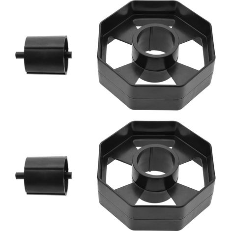 Roue Dévidoir - Lot de 2 - Plastique Noir - Diamètre 75 mm - Pour Ruban 36 mm - Bureau et École (1/5)