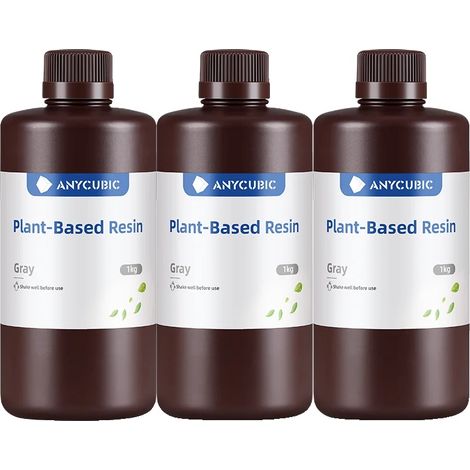 Resina per stampante 3D, lavabile con acqua, alta precisione, gialla (1/2)
