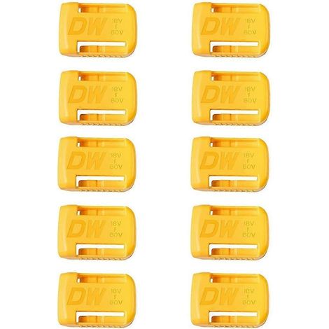 Lot de 10 supports de batterie pour outils Dewalt 18V/20V, support mural pour batteries 18V-60V. (1/5)