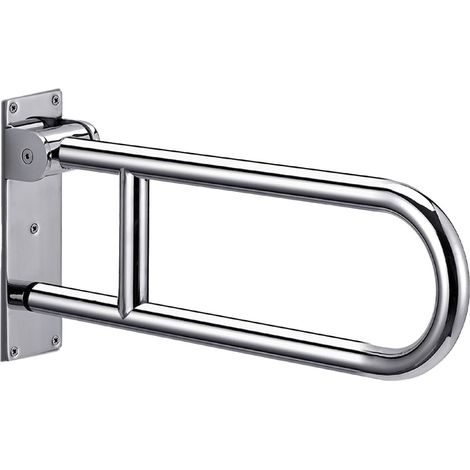 Barres d'appui pour personnes handicapées, faciles à installer, en acier inoxydable poli, pour la sécurité des salles de bain des personnes âgées et handicapées. (1/5)