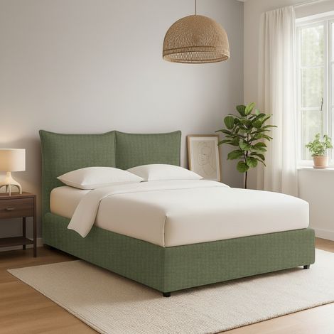 Cama doble Uckfield, desenfundable, hecha en Italia, verde (1/5)
