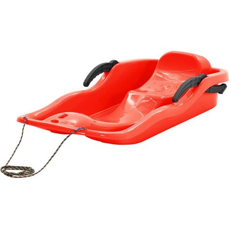 Traîneau Plastique + freins Rouge 87x40x18 cm. Enfants de + de 36 mois (1/5)