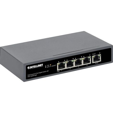 [NEUWERTIG] B-Ware Int Switch Netzwerkgerät Po E Switch 5 Port Gigabit Passthr 65 W