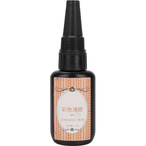 Résine UV - Colle À Ongles Transparente Orange - Pour Nail Art Et Moules - Bouteille 10ml (1/5)