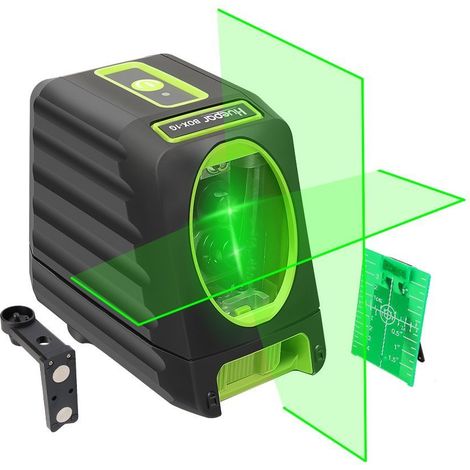 Huepar Self leveling rotary laser level Green Box1G 150ft/45m Cross Line Laser Level