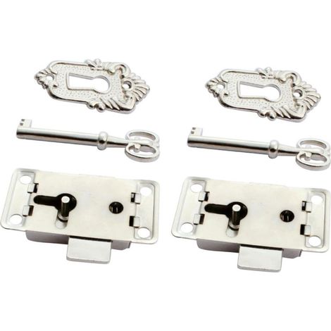 Cadenas en fer forgé pour meubles, 2 pièces, style antique (1/5)