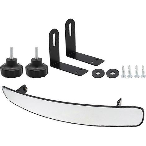 Rétroviseur pour voiturette de golf Ezgo, rétroviseur panoramique convexe à 180 degrés avec montage grand angle (1/5)
