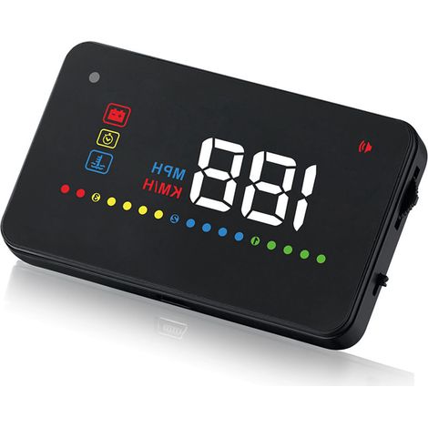 A200 HUD Universel 3.5 pouces Afficheur Tête Haute Véhicule Compteur Vitesse ODB2 Projection Pare-Brise (1/5)