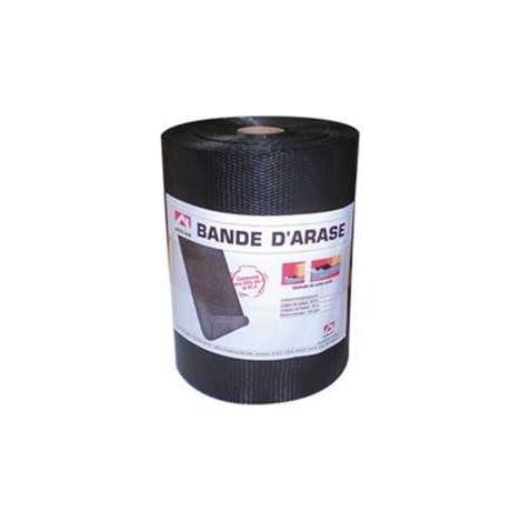 QEM – Bande d'arase étanche 25cm x 50m – Pour soubassement et élévation – Résistance au pliage et rupture – Protection contre l'humidité