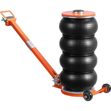Cric Pneumatique, Capacité de 3 Tonnes, Poignée Réglable, 6T Réglable Orange (1/2)
