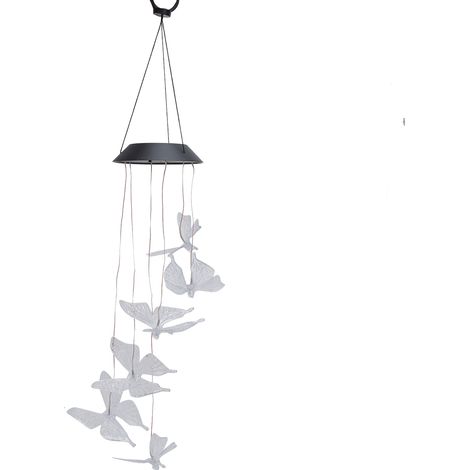 Lanterne solaire LED papillon carillon lumineux extérieur étanche décoration jardin gazon (1/5)