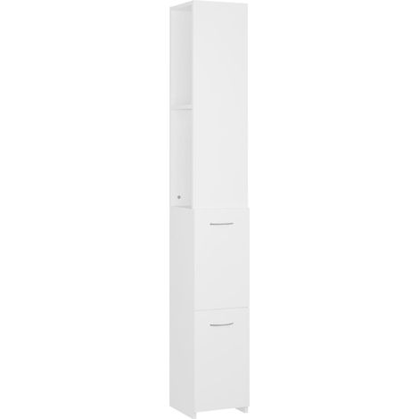 Maison Exclusive - Armadietto da Bagno Bianco 25x26,5x170 cm in Legno Multistrato