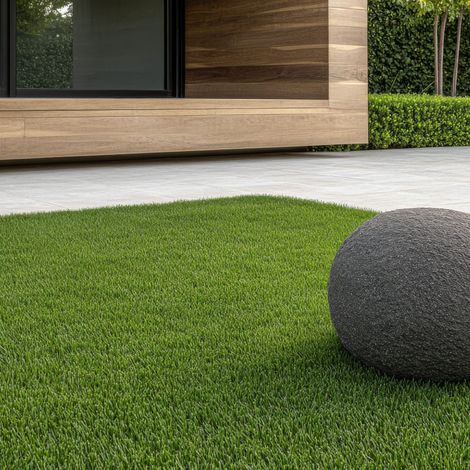 Césped Artificial rollo 1x5mMullido 30mmSuaveIgnífugo-Drenaje (1/5)