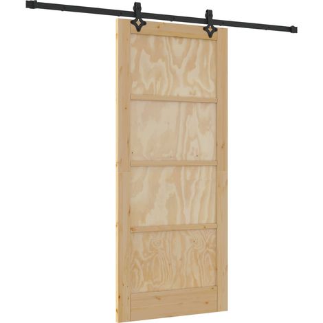 Maison Exclusive - Schiebetür ORKDAL Natur 86 x 198,5 cm Massives