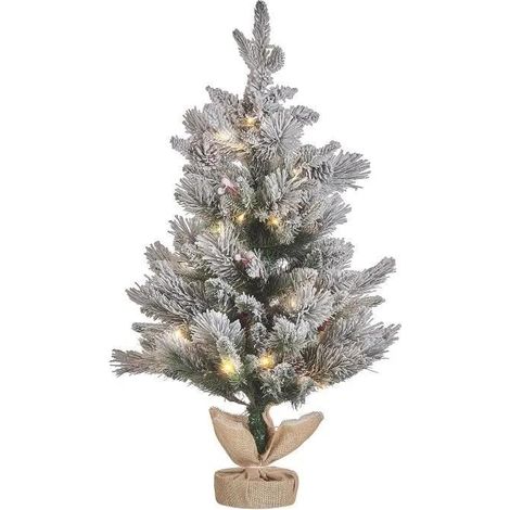 Beliani Albero di Natale Ghiacciato 90 cm con LED (1/3)