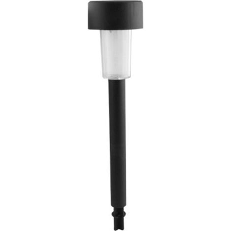 Schwarze LED-Solarlampe 36,5x5,5cm, LOGUI