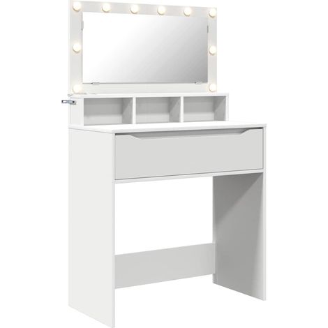Maison Exclusive - Tavoli da Trucco per Camera da Letto Bianco 80 x 39,6 x 135 cm