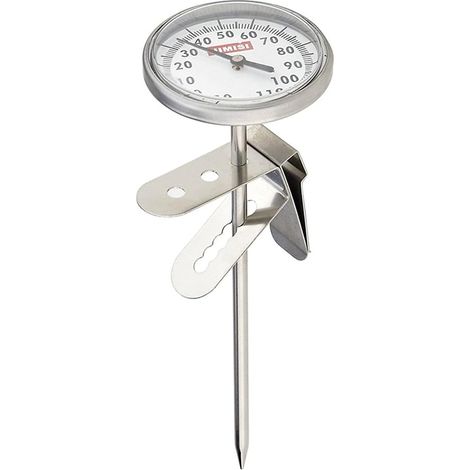 Thermomètre à lait en acier inoxydable, thermomètre à café - 10  110 ° C, pour la cuisson, barbecue, nourriture, steak, dinde, bonbons, lait, eau de bain (Thermomètre à cadran (- 10  110 ° c) (1/5)